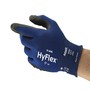 Ansell Size 6 HyFlex® Gauge 18 Black Foam Nitrile Palm Coated Work Gloves With Nylon Liner And Knitwrist Cuff