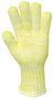 Wells Lamont® Medium Yellow/White Heavy Weight Kevlar® Heat Resistant Gloves With 3.5" Knit Wrist, Cotton Lining And Full Thumb