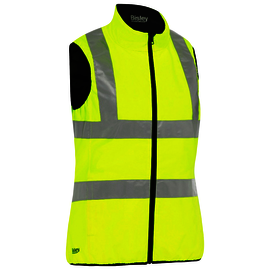 Protective Industrial Products Women's Medium Hi-Viz Yellow Bisley® Polyester/Polyurethane/Taffeta Reversible Insulated Vest