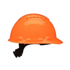 3M™ Hi-Viz Orange SecureFit™ H-707SFV-UV HDPE Cap Style 4 Point Ratchet Suspension