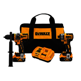 DEWALT® 20V MAX Cordless Combo Kit With Hammer Drill and Impact Driver 