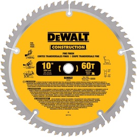 DEWALT® 10" 60 Teeth Carbide Tipped Circular Saw Blade