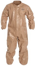 DuPont™ 2X Tan Tychem® 5000 18 mil Chemical Protective Coveralls (With Elastic Wrists And Ankles)