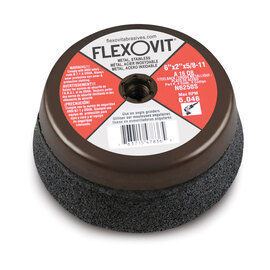FlexOVit® 6" 16 Grit Heavy Duty Aluminum Oxide Cup Stone