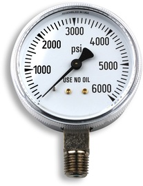 Miller® 2.5" Stainless Steel 6000 psi Pressure Gauge