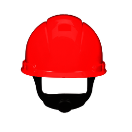 3M™ Red SecureFit™ H-705SFR-UV HDPE Cap Style Hard Hat With 4 Point Ratchet Suspension