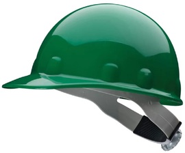 Honeywell Green Fibre-Metal® E2 SuperEight® Thermoplastic Cap Style Hard Hat With Ratchet/8 Point Ratchet Suspension