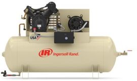 Ingersoll Rand Model 7100E15-P 15 hp Air Compressor With 120 gal/Horizontal Tank