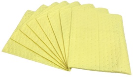 MeltBlown Technologies 15" x 18"  Yellow Polypropylene Sorbent Pad