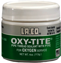 LA-CO® Oxy-Tite 4 Ounce Jar PTFE Pipe Thread Tape