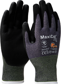 Protective Industrial Products 2X MaxiCut® Ultra™ 15 Gauge Polyester, Spandex, Stainless Steel Wire And HMPE Cut Resistant Gloves With Nitrile Coated Palm And Fingers
