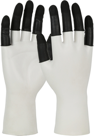 Protective Industrial Products X-Large Black QRP® Qualatex® 3 MIL Latex Finger Cots (Bag)