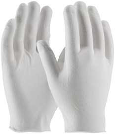 Protective Industrial Products Men's White CleanTeam® Light Weight Cotton | Polyester Inspection Gloves With Open Cuff