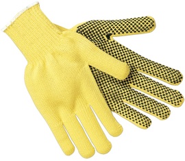 Memphis Glove Large Cut Pro® 7 Gauge Aramid - Dupont™ Kevlar® and Cotton/Polyester Cut Resistant Gloves With PVC Coated One Side Dots