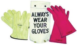 Salisbury by Honeywell Size 9.5 Red Rubber Class 0 Linesmens Gloves