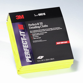 3M™ Perfect-It™ 12" X 14.1" Yellow Super-Soft Micro-Texture Detailing Cloth