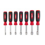 Milwaukee® 7.25" - 7.5" Black/Red/Silver HollowCore™ Nut Driver Set