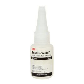 3M™ Scotch-Weld™ Rite-Lok™ SF100 Clear Liquid 20 Gram Bottle Super Fast Instant Adhesive (10 Per Case)
