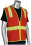 Protective Industrial Products Small Red PIP® Polyester/Mesh and Solid Vest