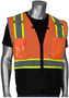 Protective Industrial Products Small Hi-Viz Orange Mesh/Ripstop/Polyester Vest
