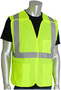 Protective Industrial Products 2X Hi-Viz Yellow Tricot/Polyester Vest