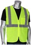 Protective Industrial Products Large - X-Large Hi-Viz Yellow Mesh/Polyester Vest