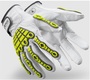 HexArmor® X-Small Chrome Series SuperFabric, Goatskin Leather And TPR Cut Resistant Gloves