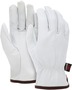 MCR Safety Large White Goatskin Unlined Drivers Gloves