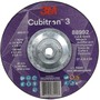3M™ 7" X 1/8" X 5/8" - 11 Cubitron™ 3 36+ Grit Ceramic Grain Type 27 Depressed Center Combination Wheel