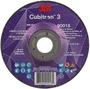 3M™ 5" X 5/32" X 7/8" Cubitron™ 3 36+ Grit Ceramic Grain Type 27 Depressed Center Combination Wheel