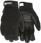 Memphis Glove X-Large Black MCR Safety Goatskin Full Finger Mechanics Gloves With Hook and Loop Cuff