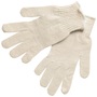 MCR Safety Natural Large Cotton/Polyester 7 Gauge Economy General Purpose Gloves WithKnit Wrist