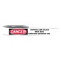Accuform Signs® 3" X 1000ft Black, Red, And White Barricade Tape "DANGER SILICA DUST HAZARD AUTHORIZED PERSONNEL ONLY"