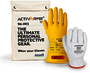 Ansell Size 11 Black ActivArmr® Latex Rubber Class 0 Linesmen Gloves Kit