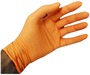CT International Large Orange 5 mil Nitrile Powder-Free Disposable Exam Gloves (100 Gloves Per Box)