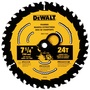 DEWALT® 7 1/4" 24 Teeth Carbide Tipped Circular Saw Blade
