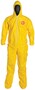 DuPont™ 7X Yellow Tychem® 2000 10 mil Chemical Protective Coveralls (With Hood, Elastic Wrists And Attached Socks)