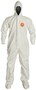 DuPont™ 2X White Tychem® 4000 12 mil Chemical Protective Coveralls (With Hood, Elastic Wrists And Attached Socks)