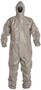 DuPont™ Medium Gray Tychem® 6000 Chemical Protective Coveralls (With Respirator Fitting Hood, Elastic Wrists And Ankles)