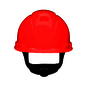 3M™ Red SecureFit™ H-705SFR-UV HDPE Cap Style Hard Hat With 4 Point Ratchet Suspension
