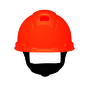 3M™ High-visibility Orange SecureFit™ H-707SFR-UV HDPE Cap Style Hard Hat With 4 Point Ratchet Suspension