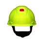 3M™ High-visibility Yellow SecureFit™ H-709SFR-UV HDPE Cap Style Hard Hat With 4 Point Ratchet Suspension
