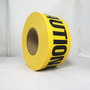 Harris Industries 3" X 1000' Yellow 3 mil Polyethylene BT Series Barricade Tape "CAUTION CAUTION CAUTION"
