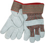 Memphis Glove Large Economy Shoulder Split Cowhide Palm Gloves With Fabric Back And Rubberized Safety Cuff