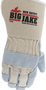 Memphis Glove Medium Natural Premium Side Split Leather Palm Gloves With Canvas Back And Gauntlet Cuff