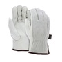 MCR Safety X-Small Beige And Gray Industry Grade Grain Leather Unlined Drivers Gloves