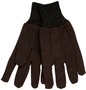 MCR Safety Brown Large 7 oz Cotton/Polyester General Purpose Gloves WithKnit Wrist