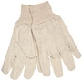 Memphis Glove Natural Large 8 Ounce Cotton/Polyester General Purpose Gloves With Knit Wrist Cuff