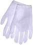 MCR Safety Large White Medium Weight Nylon Inspection Gloves With Hemmed Cuff