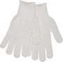 MCR Safety Natural Large Cotton/Polyester 7 Gauge PVC Dotted  One Side General Purpose Gloves WithKnit Wrist